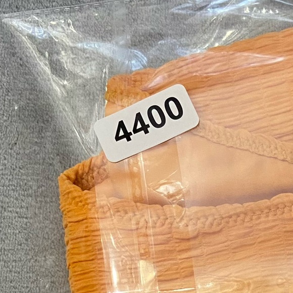 NEW! Montce Mari scrunch lulu zig-zag stitch bikini bottoms mango 24400 - Picture 7 of 7